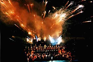 Feu d'artifice sur la sc&egrave;ne  (&copy; Vincent Muteau)